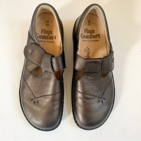 Finn Comfort Shoes Nashville Bronze Leather Closed Round Toe Sz 40 (US 9.5) - Picture 6 of 6